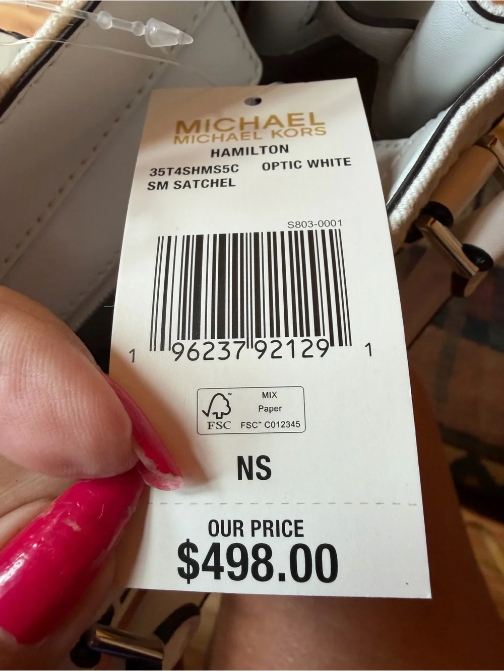 Michael Kors structured satchel